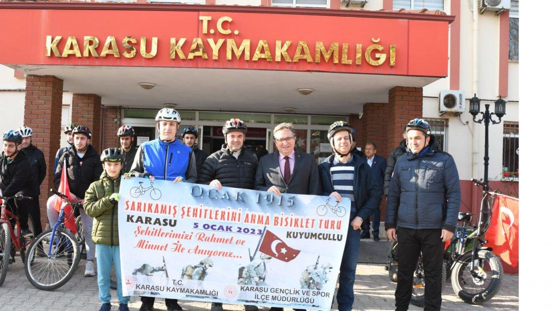 Sarıkamış Şehitlerinin 108. Yıl Dönümü Münasebetiyle Sarıkamış Şehitlerini Anma Bisiklet Turu Düzenlendi