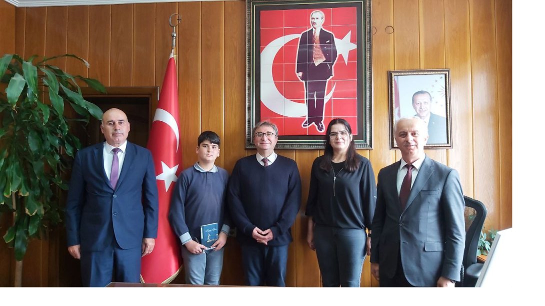 Fikri Devrim MERTTÜRK'ü İlçe Kaymakamımız Sayın Dr. Ahmet Naci HELVACI Makamında Ağırladı